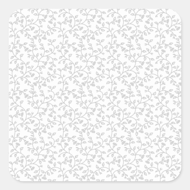 decorative Design Thirty Seven Square Sticker (Front)