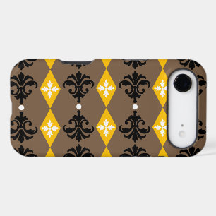 Decorative Diamond Damask Stripes