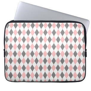 Decorative Diamond Mosaic Pattern Laptop Sleeve