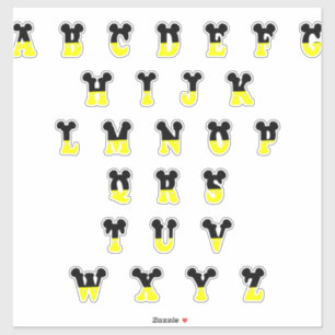 Decorative Disney Alphabet