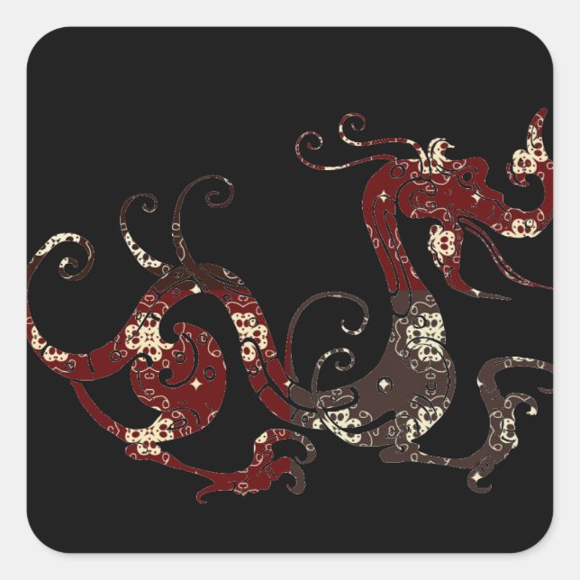 Decorative Dragon Sticker (Front)