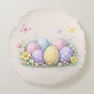 Decorative Easter Eggs Throw Pillow