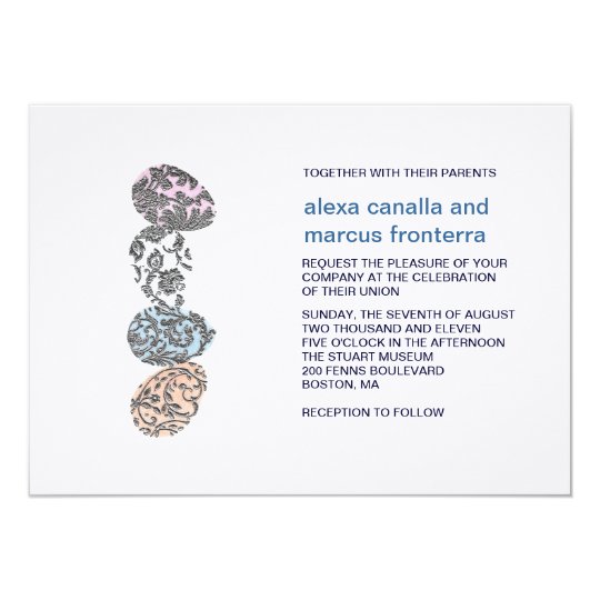 Decorative Eggs Wedding Invitation