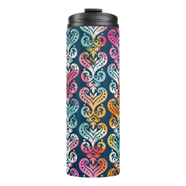 Decorative elements, versatile pattern design. thermal tumbler (Front)