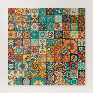Decorative Elements: Vintage Hand-Drawn Pattern Jigsaw Puzzle