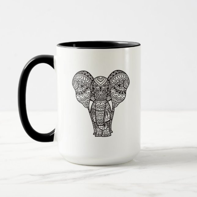Decorative Elephant Style Mug (Left)