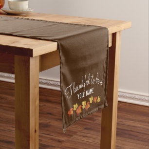 Decorative Family Thanksgiving Medium Table Runner