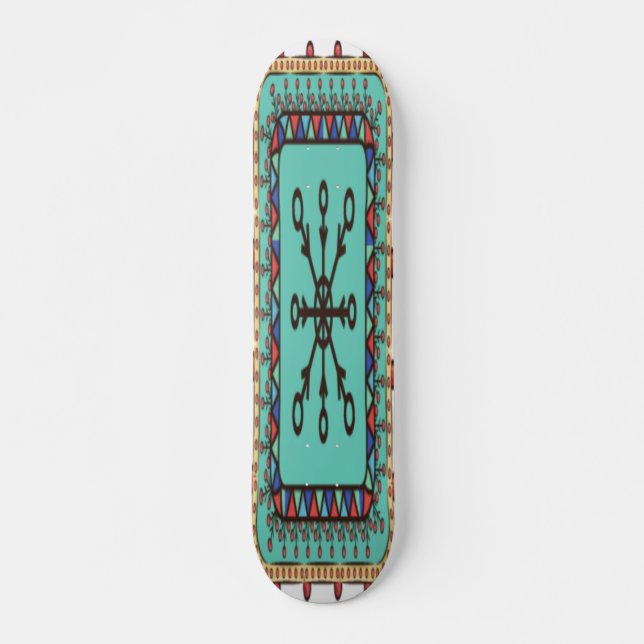 Decorative Floral Artwork Skateboard (Front)