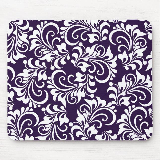 decorative floral background mouse mat (Front)