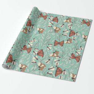 Decorative Floral/Butterflies Wrapping Paper