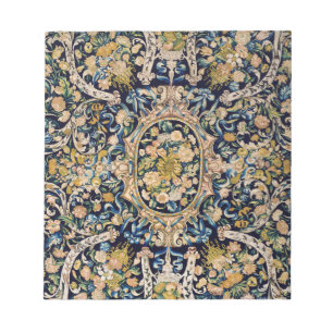 Decorative Floral Carpet Pattern Notepad