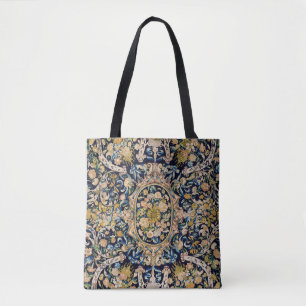 Decorative Floral Carpet Pattern Tote Bag