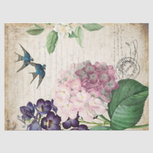 Decorative Floral Decoupage Tissue Paper