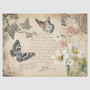 Decorative Floral Decoupage Tissue Paper