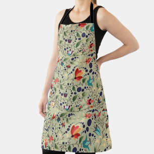 Decorative Floral Design  Apron