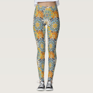 Decorative Floral/Mandala Leggings