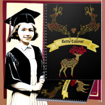 Decorative Floral Motif Stag Deer Family in School