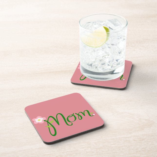 Decorative Floral Mum Coaster (Right Side)