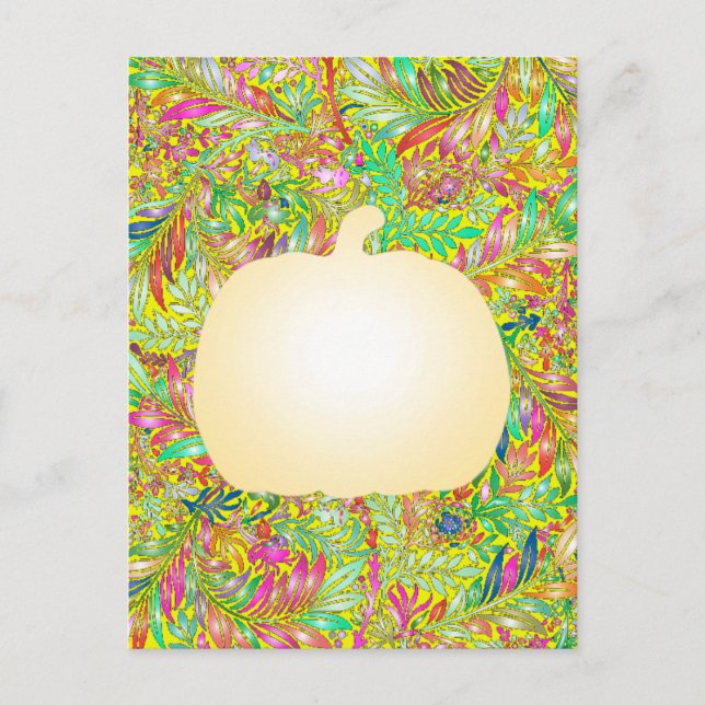 decorative floral pattern postcard (Front)
