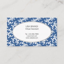 Decorative Floral Pattern Template  Business Card