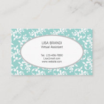Decorative Floral Pattern Template  Business Card