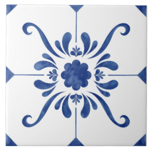 Decorative Floral Pattern Tile