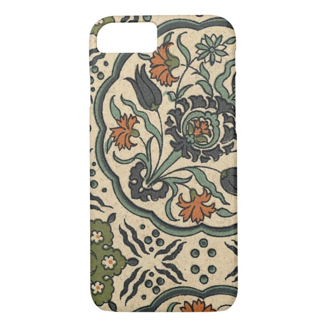 Decorative Floral Persian Tile Design Case-Mate iPhone Case (Back)