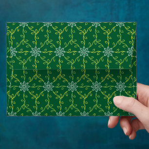 Decorative Floral Seamless Pattern Envelope