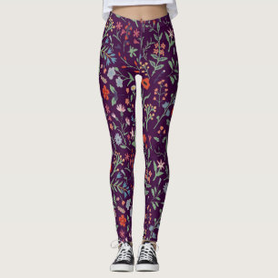 Decorative floral seamless pattern. leggings