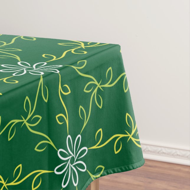 Decorative Floral Seamless Pattern Tablecloth (In Situ)