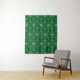 Decorative Floral Seamless Pattern Tapestry
