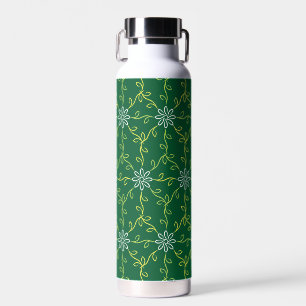 Decorative Floral Seamless Pattern Water Bottle