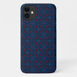 Decorative Floral Tile Pattern iPhone 11 Case