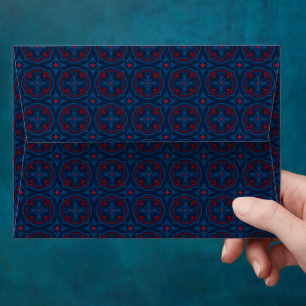 Decorative Floral Tile Pattern Envelope