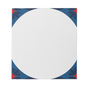 Decorative Floral Tile Pattern Notepad