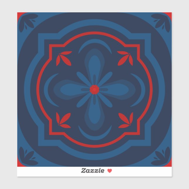 Decorative floral tiles pattern  (Sheet)