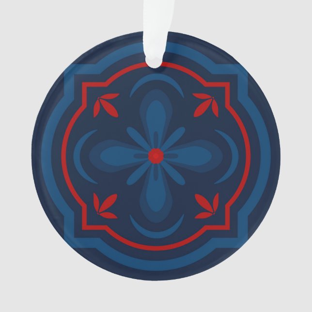 Decorative floral tiles pattern  ornament (Front)