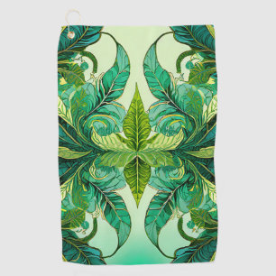 Decorative Floral Tropical Golf Towel