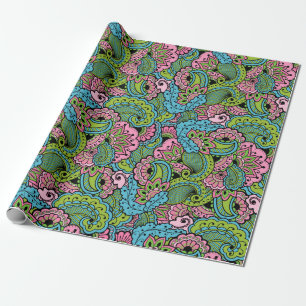 Decorative Floral Wrapping Paper