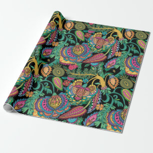 Decorative Floral Wrapping Paper