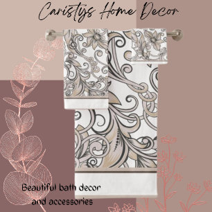 Decorative Flourishes Multicolors Bath Towel Set
