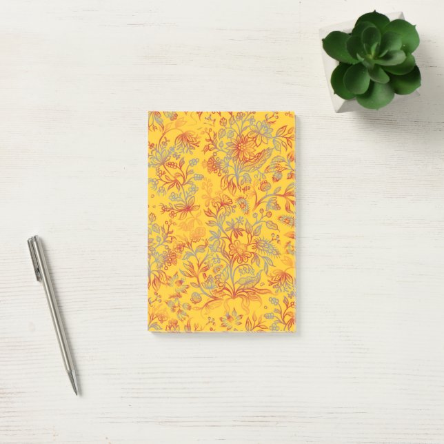 Decorative flowers 16 post-it notes (Office)
