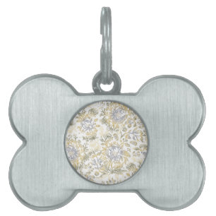 Decorative flowers 17 pet ID tag