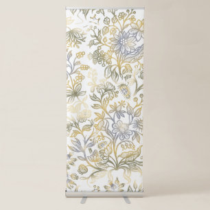 Decorative flowers 17 retractable banner