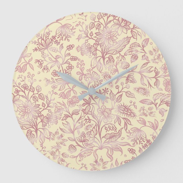 Decorative flowers 18 large clock (Front)