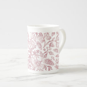 Decorative flowers 19 bone china mug