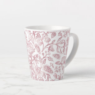 Decorative flowers 19 latte mug