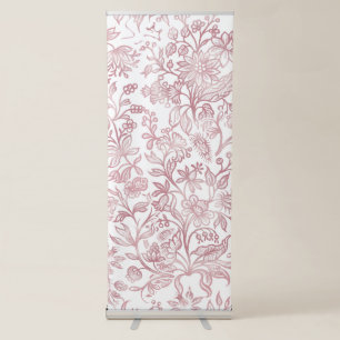 Decorative flowers 19 retractable banner