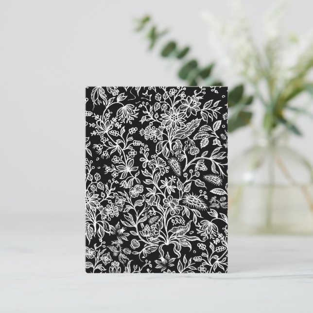 Decorative flowers 21 postcard (Standing Front)