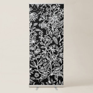 Decorative flowers 21 retractable banner